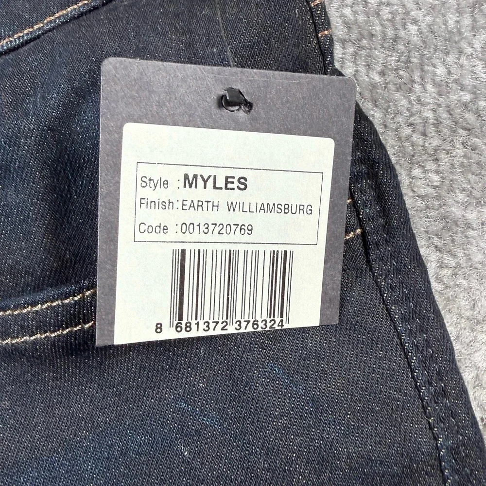 NWT Mavi Jeans Men's 34x34 Blue Denim Myles Straight Leg Dark Wash